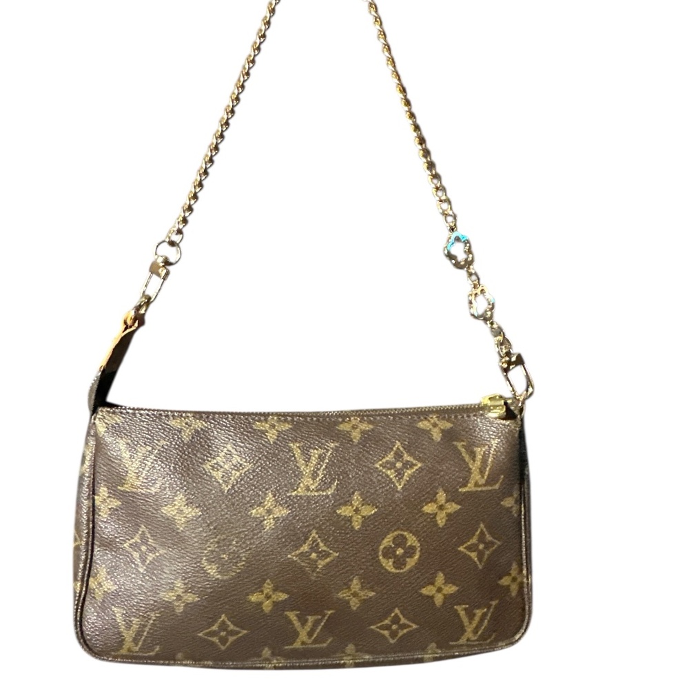Louis Vuitton Brown Monogram Pouch Clutch Bag - Picture 2 of 15